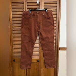 Lucky Brand Dark Orange Chino Pants EUC